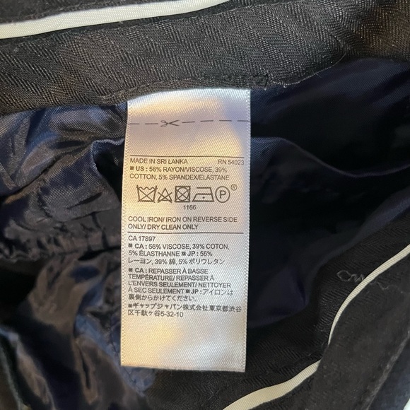 Banana Republic Sloan Curvy Fit Dress Pants Navy - Picture 5 of 9